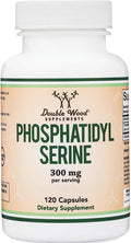 PhosphatidylSerine Supplement 300mg Per Serving, 120 Capsules (Phosphatidyl Serine Complex) by Double Wood