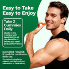 SupremeMale 10 in 1 Alpha Gummies, Alpha Shilajit Gummies for Men, Supports Daily Energy, 60 Count(1 PC)
