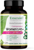 Emerald Labs Women's 45+ Clinical Multi - Multivitamin for Comprehensive Support, Bone & Heart Health* - Designed for Women 45+ - Gluten-Free & Vegetarian - 120 Vegetable Capsules (30-Day Supply)