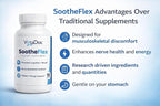 SootheFlex Joint, Energy & Mood Support for Women | Turmeric 900mg, Ferrochel® Iron, Magnesium Malate, Vitamin D3, Ginger, Selenium | 90 Capsules | Gentle Iron — Easy on Digestion