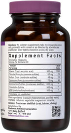 Bluebonnet Nutrition Glucosamine Chondroitin & MSM, Glucosamine, Bone & Joint Health*, Non-GMO, Gluten-Free, Soy-Free, Dairy-Free, 60 Vegetable Capsules, 20 Servings