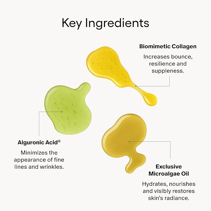 Algenist GENIUS Liquid Collagen Foaming Facial Cleanser - Travel Size Hydrating Face Wash & Makeup Remover with Alguronic Acid and Microalgae Oil to Nourish & Restore Skin's Radiance (1.5 oz, 2 count)