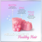 Hair Vitamins Gummies for Hair Growth - Best Multivitamin Supplement for Hair, Skin & Nails with 5000 mcg Biotin per Serving - Supports Thicker, Stronger Hair Women & Men - Berry Flavor - 60 Gummies