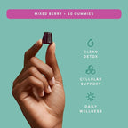 Total Detox, Heavy Metal Detox for Adults- Zeolite, Chlorella, Milk Thistle, Shilajit & Iodine, Toxin Cleanser, Pineal Decalcification, Fluoride Cleanse, Heavy Metal Cleanse, 60 Mixed Berry Gummies