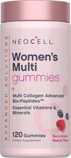 NeoCell Women's Multi Gummy with Collagen | 120 Gummies | Essential Vitamins & Minerals | Berry Flavor Supplement