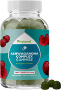 Phytoral Calming Ashwagandha Gummies for Men and Women - Root Extract with Zinc and Vitamin D - Tasty Adaptogen Stress Gummies for Adults for Energy & Mood Support - 90 Count
