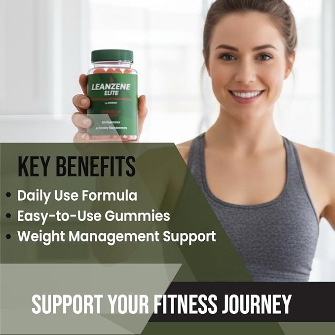 (1 Pack) LeanZene Gummies, Official Lean Zene Supplement Gummys with Premium Ingredients, Advanced Formula Support for Active Lifestyle & Overall Wellness Reviews (60 Gummies)