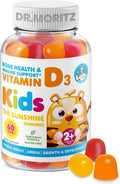 DR. MORITZ Vitamin D3 Gummies for Kids & Adults 2000 IU - High-Absorption Vitamin D Kids Gummies Supplements - Vegetarian, Immune Support D3 for Adults & Kids (60 Count)