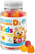 DR. MORITZ Vitamin D3 Gummies for Kids & Adults 2000 IU - High-Absorption Vitamin D Kids Gummies Supplements - Vegetarian, Immune Support D3 for Adults & Kids (60 Count)