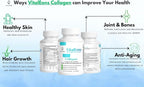 Collagen Hair, Skin and Nail Supplement for Women - Type I, II, III, V, X, Collagen Capsules Enhanced with Biotin, Keratin & Hyaluronic Acid - Comprehensive Skin, Hair & Nail Support