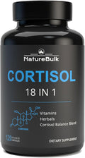 Cortisol Supplements for Women, 18-in-1 - Premium Blend with Ashwagandha, Rhodiola, Magnesium & L-Theanine - Stress Response Support & Mood Enhancement Formula - 120 Vegetarian Capsules