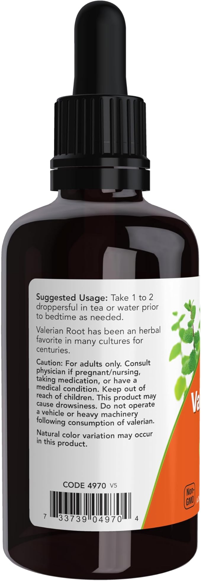 NOW Foods Supplements, Valerian Root Extract Liquid (Valeriana officinalis), Herbal Supplement, 2-Ounce