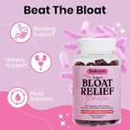 Sakoon nutrition Bloating Relief Gummies for Women - Green Tea, ACV, Dandelion, Buchu Leaf, Natural Digestion Support, 60 Gummies, Watermelon Flavor
