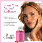 Simply Collagen® Vegan Collagen Gummies for Women & Men – Plant Based Collagen with Biotin, Vitamins A, C & E – Collagen Booster for Skin, Hair, Nails & Lashes