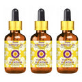dève herbes Pure Safflower Oil (Carthamus tinctorius) with Glass Dropper Cold Pressed (Pack of Three) 100ml X 3 (10 oz)