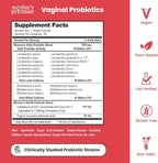 Vaginal Probiotics for Women pH Balance | 50 Billion CFU Womens Probiotic + Cranberry Pills for Vaginal Health, Healthy Odor, Yeast, Urinary Tract | Vegan Women's Probiotics and Prebiotics Supplement