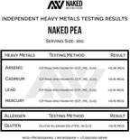 NAKED Pea - Pea Protein Isolate - Plant Based, Vegetarian & Vegan Protein. NSF Certified, Easy to Digest, Non-GMO, No Lactose, No Soy and Gluten Free - 15 Servings