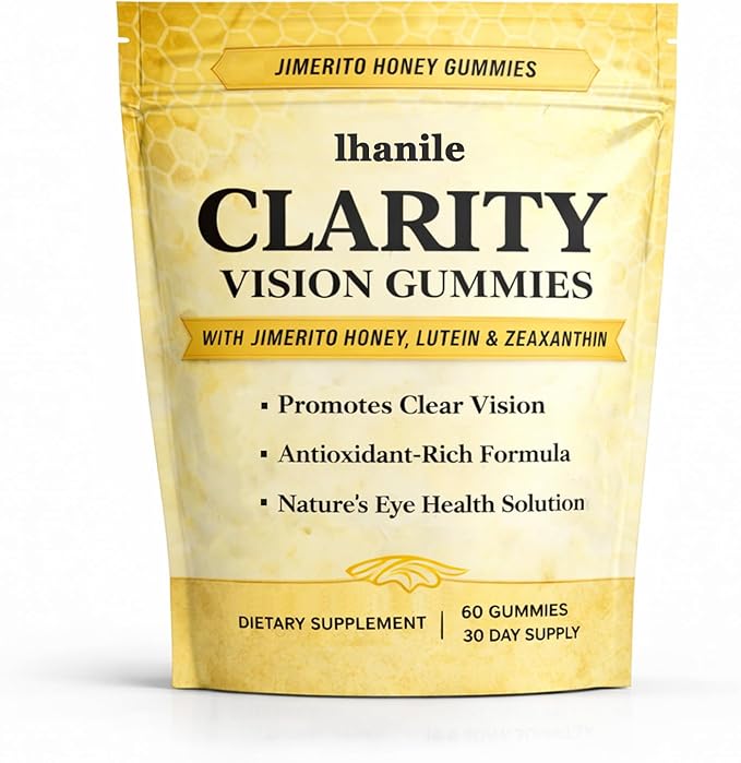 lhanile Clarity Vision Gummies, Helps Reduce Screen Strain, 60 Count