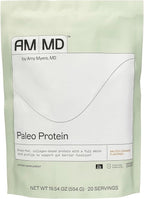 Amy Myers MD Paleo Protein Powder - with Collagen Peptides for Gut Health - Supports Hair, Skin & Nails - Non-GMO, Gluten-Free, Non-Dairy & More - Salted Caramel - 19.54 oz (20 Servings)