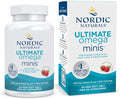 Nordic Naturals Ultimate Omega Minis, Strawberry Flavor - 60 Minis Soft Gels - 1120 mg Omega-3 - High-Potency Fish Oil Supplement - EPA & DHA - Promotes Brain & Heart Health - 30 Servings