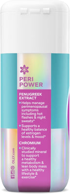 OLLY Balanced Perimeno Capsules, Supports Hormonal Balance, Mood & Metabolism During Perimenopause,* Fenugreek Extract, Chromium, 30 Day Supply - 30 Count