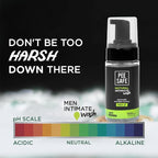 Pee Safe Mens Intimate Wash with Refill, Tea Tree Oil pH Balanced Daily Hygiene Cleanser for Men, Gentle Ball Wash for Men, Jabon Intimo Para Hombre, 13.52 Fl Oz