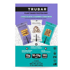 TRUBAR Vegan Protein Bars, Chocolate Covered Cravings Variety Pack, Peanut Butter, Cookies & Cream, & Cookie Dough, Gluten Free, Plant Based, High Fiber, Dairy Free, On the Go Healthy Snacks, 12 Count