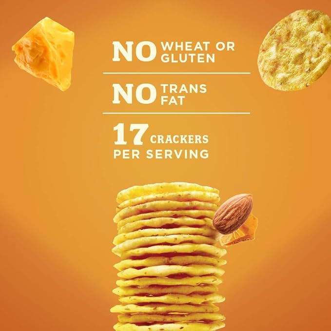 Blue Diamond Almonds Nut Thins, Cheddar Cheese, 4.25 Oz
