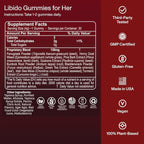 FOCL Female Libido Booster for Women - Boost Desire, Arousal, Energy, Helps Promote Hormone Balance - Horny Goat Weed, Fenugreek & Green Tea (30 Gummies Strawberry Cream)