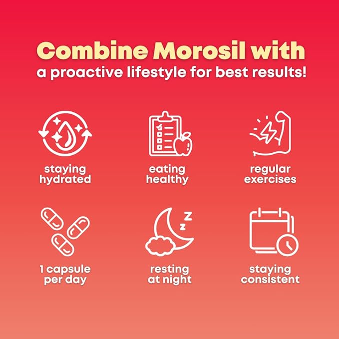 Morosil Clinically Tested C3G Supplement - Metabolism, Antioxidant, Wellness Support for Men & Women - 400mg Moro Red Orange Extract - 60 Veggie Capsules - Non-GMO, Gluten-Free, Vegan-Friendly