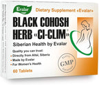 Evalar Black Cohosh Cimicifuga Herbal Extract Siberian Ci-Klim Vegan 60 Tabs