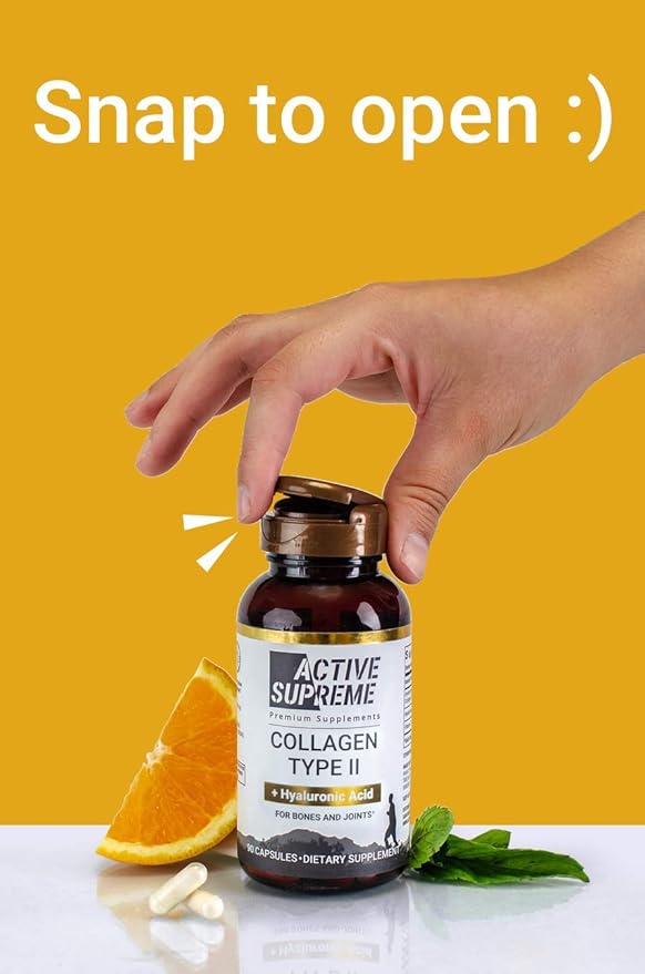 Type 2 Collagen for Joint Support | 270 Capsules (9 Month Supply) | Grass-Fed Hydrolyzed with Hyaluronic Acid & Vitamin C | Joint Health & Cartilage Support
