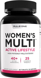 Rule 1 Proteins Women's Multi - Women's Daily Vitamins, Essential Minerals, Superfoods, and Botanical Extracts for Active Lifestyles and Wellness Support (60 Tablets, 30 Day Supply)
