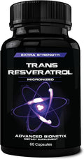 Advanced Bionetix 2X Potency Micronized Trans Resveratrol Supplement. 1200mg per 2 Capsules. High Absorption Antioxidant Formula. Promotes Anti Aging, Cognitive Support & Heart Health