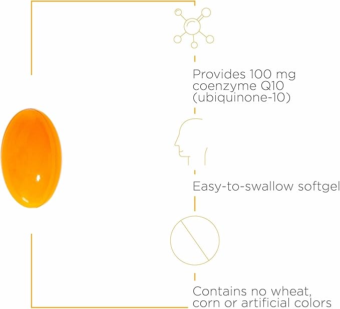 Integrative Therapeutics CoQ10 (100mg) - Cellular Energy, Heart & Brain Health Support Supplement for Adults* - 60 Softgels (60 Servings)