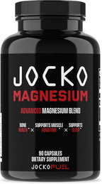 Jocko Fuel Magnesium Complex Supplement - Magnesium Glycinate, Citrate, & Taurate Capsules Dietary Supplement for Muscle Recovery & Relaxation, Heart, Nerve, Bone Support, & Sleep 30-Day Supply