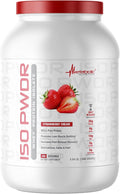 Metabolic Nutrition Whey Protein Isolate ISO PWDR Strawberry Cream, 3.04lb, 23 Servings, 26g Protein, Fast Digesting, Zero Carbs, Delicious Flavor, Very Low Carbs & Fat, Zero Lactose