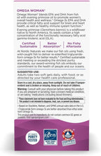 Nordic Naturals Omega Woman, Lemon - 120 Soft Gels - 500 mg Omega-3 + 800 mg Evening Primrose Oil - Healthy Skin & Optimal Wellness - Non-GMO - 60 Servings