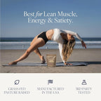 Whey Protein Isolate for Women, 20g Protein, 0g Sugar, 90 Calories, Stevia-Free, Grass-Fed & Pasture Raised, Chocolate 1 lb