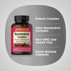 Lindberg Resveratrol Supplement | 120 Capsules | Complex with Grape Seed and Red Wine Extract | Non-GMO, Gluten Free