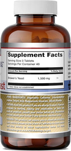Amazing Formulas Brewers Yeast | 1500 Mg Per Serving | Tablets Supplement | Non-GMO | Gluten Free | Made in USA (1 Pack | 120 Count)