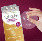 Estroven Complete Multi-Symptom Menopause Supplement for Women,28 Ct.,Clinically Proven Ingredient Provide Menopause Relief & Night Sweats & Hot Flash Relief* Drug-Free-& Non-GMO,(Pack of 2)
