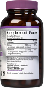 Bluebonnet Albion Chelated Calcium Magnesium Caplets, 120 Count