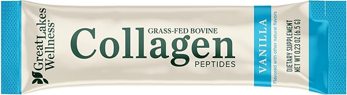 Great Lakes Wellness Collagen Peptides Powder for Skin, Hair, Nails, Joints & Digestion - Variety Flavors - Quick Dissolve Hydrolyzed, Non-GMO, Kosher - 6 Sticks - Packaging May Vary (Pack of 2)