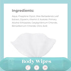Body Wipes - (14 Pack) - 140 XL Bath Wipes for Adults No Rinse, Adult Wipe for Elderly - Body & Face Gentle Skin Cleansing, Shower Wipe Bathing for Travel, Elderly, Car, Gym, Camping (8x12 Inch)