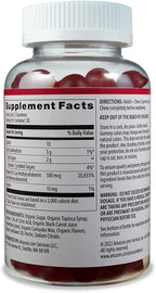 Amazon Basics Vitamin B12 500 mcg Gummies for Energy Production, Metabolism and Immune System Support, Raspberry Flavor, 100 Count