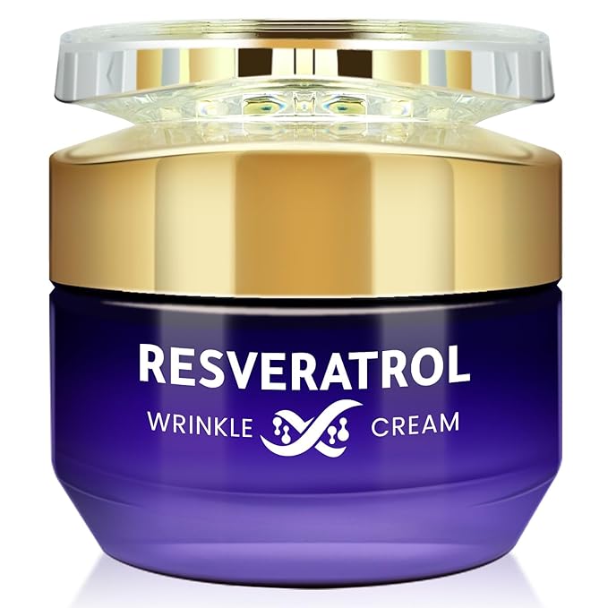Resveratrol Wrinkle Cream, Skin Barrier Repair Face Moisturizer, Instant Soothing & Repairs Stratum Corneum Barrier, Enhances Moisture Retention, Reduces Sensitivity, Moisturizing and Hydrating Cream