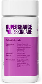 Habit Skin Glow, Supports Skin Health, Hyaluronic Acid, Vitamin A Retinol, Vitamin C & E, 60 Capsules
