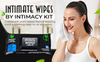 INTIMATE WIPES™ by INTIMACY KIT®, 48 Large Hygiene Wipes, pH Balanced, Hypoallergenic, Fragrance Free, infused with Vitamin-E, Chamomile & Aloe Vera, for Intimate Parts, Body & Face