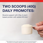 Metagenics Perfect Protein Pea & Rice - Plant-Based Protein Powder with 20g Protein & 3.5g BCAAs - Supports Muscle Growth & Recovery - Non-GMO, Gluten-Free, Dairy-Free - Vanilla - 30 Servings